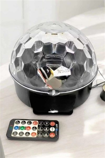 Bluetooth ve Uzaktan Kumandalı Çok Renkli Masaüstü Disko Topu