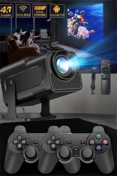 Bluetooth ve Yüksek Çözünürlükle Donatılmış Kompakt Projeksiyon Cihazı