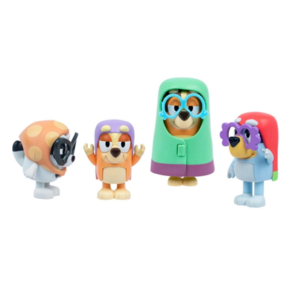 Bluey Here Come The Grannies Bluey 4lü Karakter Figür Seti