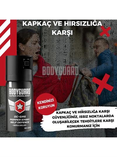 Bodyguard Biber Gazı Sprey 40ML Bodyguard (Göz Yaşartıcı Sprey) (3936)