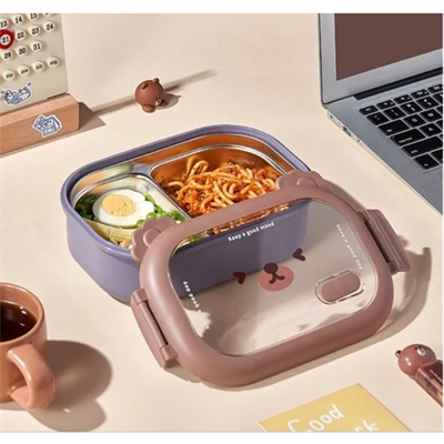 Bölmeli Paslanmaz Çelik Yemek Kutusu