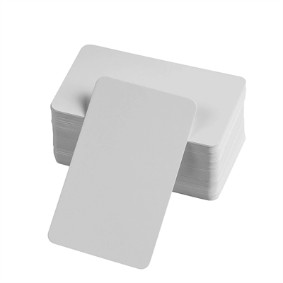 Boş Kelime Kartları 5x8 cm - 50 Adet Oval Kenarlı | Tabu & Not Kartları - Beyaz