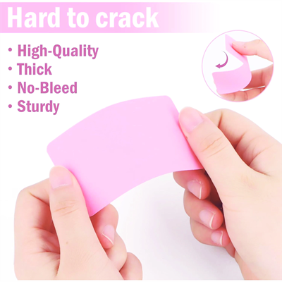 Boş Kelime Kartları 5x8 cm - 50 Adet Oval Kenarlı | Tabu & Not Kartları - Mavi