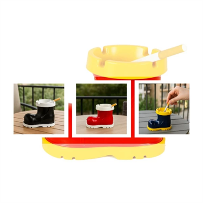 Bot Tasarımlı Kokusuz Küllük