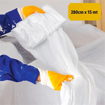 Boya Badana Eşya Koruma Hışır Örtüsü 280cm X 15 Mt  Yapışkanlı Hışır Örtü Bx40