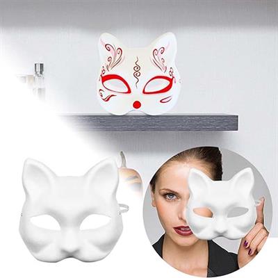 Boyanabilir Kedi Model Maske – Kendi Tasarımını Oluştur (3936)