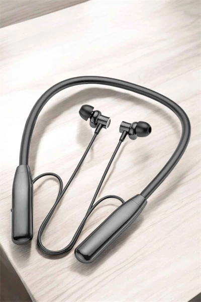 Boyun Askılı Bluetooth Kulaklık Uzun Şarj Süreli Dijital Göstergeli Kablolu