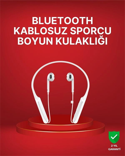 Boyun Askılı Kablosuz Kulaklık – Uzun Süreli Batarya Performansı