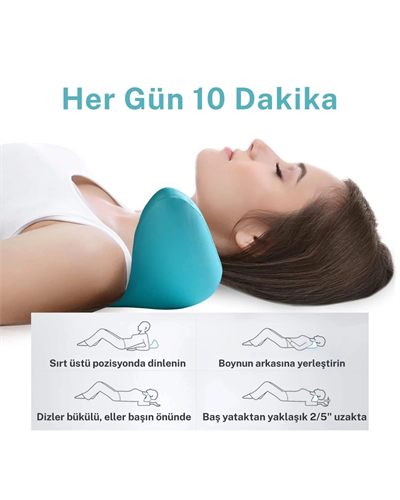 Boyun Ve Omuz Gevşetici, Servikal Traksiyon Cihazı Akupunktur Boyun Omuz Sırt Desteği Masaj Yastığı, Boyun Sedye Masajı