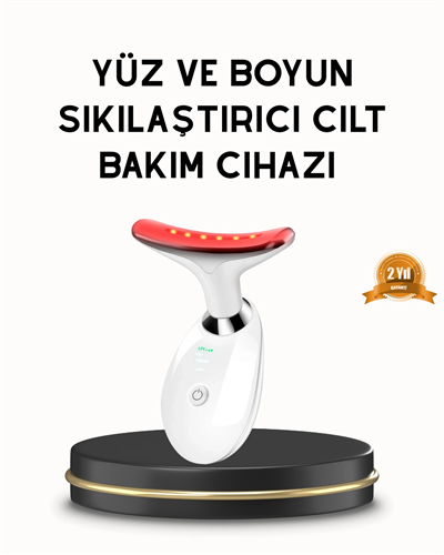 Boyun ve Gıdı Toparlayıcı EMS Cilt Sıkılaştırıcı 7000 Titreşim Isı Terapisi