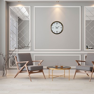 Bronze 40 Cm Metal Eskitme Duvar Saati