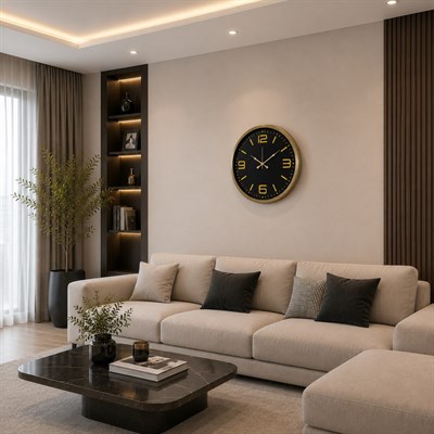 Bronze Prestij 52 x 52 Cm Duvar Saati