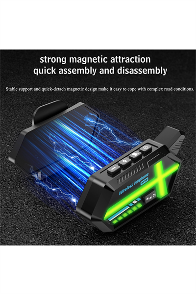 Bt26 Motosiklet Kask Kulaklık Bluetooth Rgb Işıklı 2 Eşleşme Özellikli 1000 Mah Intercom