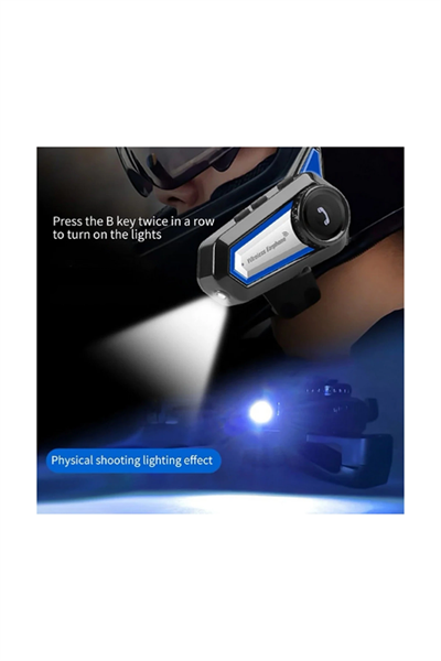 Bt31 Kask Kulaklık Bluetooth 5.0 Motosiklet Interkom Su Geçirmez Kablosuz Kulaklık