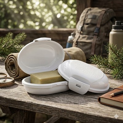 Buffer Perla TP-199 Seyahat Tipi Katı Sabun Kutusu - Kilitli Kapaklı & Taşınabilir