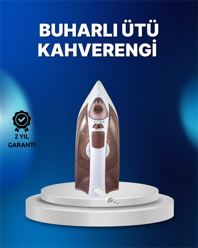 Buharlı Ütü 2200W Kireç Önleyici Self Clean Damlatmaz Kahverengi