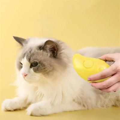 Buharlı Yumuşak Silikon Uçlu Kedi & Köpek Tüy Tarama Tarağı Yıkama Fırçası (3936)