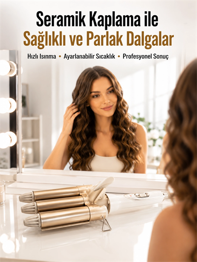 Bukle Saç Maşası – Kolay Kullanım, Sağlıklı Bukleler yüksek ısılı