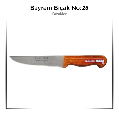 Bursa Bıçağı Bayram Kurban Bıçağı Yemek Bıçağı No : 26 Bx40