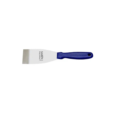 Bursa Paslanmaz Gıda Spatulası No:1, 5 Cm - Plastik Sap
