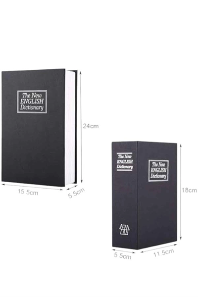 Büyük Boy Anahtarlı Kitap Görünümlü Gizli Kasa Çelik Kasa Altın Kasası