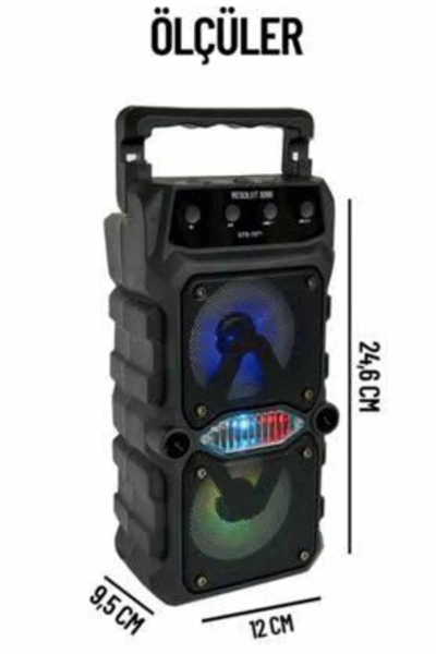 Büyük Boy Bluetooth Hoparlör Çoklu Bağlantı Çift Çıkışlı Taşınabilir Kesintisiz