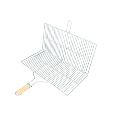 Büyük Boy Mangal Izgarası - 50x30 cm - Ahşap Saplı
