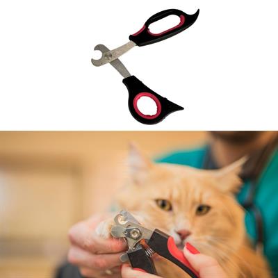 Büyük Irk Köpek Kedi Çelik Uçlu Evcil Hayvan Tırnak Makası Pati Bakım Aleti Ergonomik Kaymaz (3936)