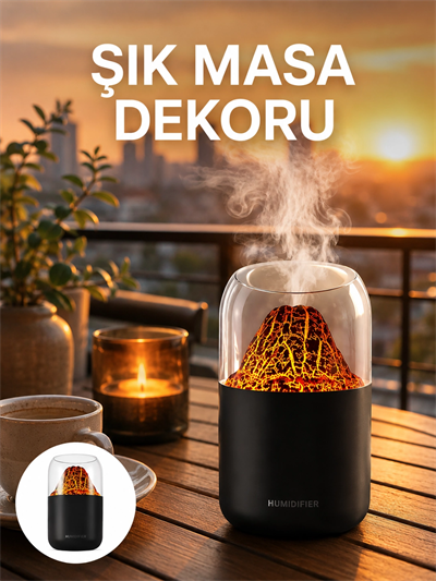 Büyük Kapasiteli Aromaterapi Cihazı – 280 ml Su Haznesi Yeni Nesil