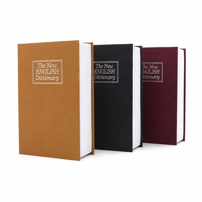 Büyük=180x115x55mm Kitap Modeli Kilitli Kasa - Kumbara Renkli Bx40