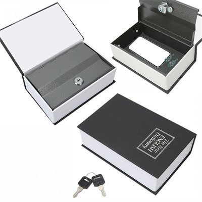 Büyük=180x115x55mm Kitap Modeli Kilitli Kasa - Kumbara Renkli Bx40