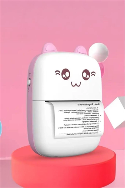 C9 Pembe Mini Yazıcı Taşınabilir Termal Yazıcı Kablosuz Bağlantı AP Kontrol Cep Yazıcısı
