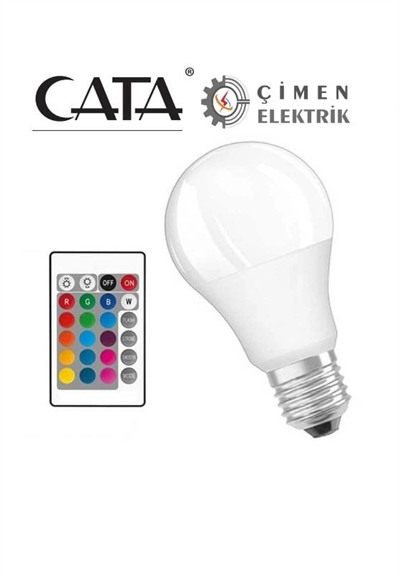 CATA CT 4058 9W Led Ampul RGB Kumandalı