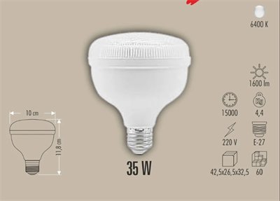 CATA CT 4135 Kristal 35W Torch Led Ampul 6400K Beyaz Işık
