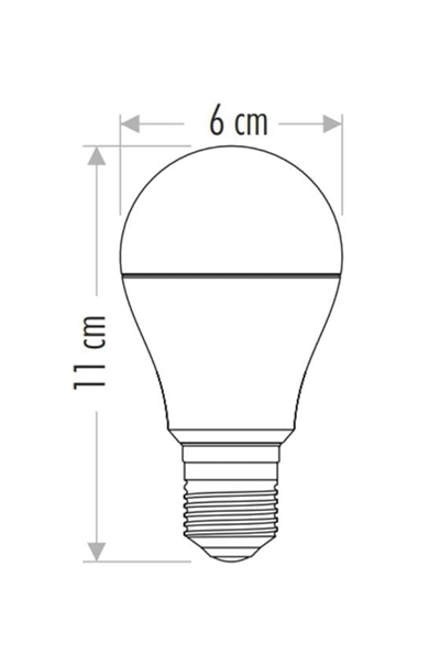 CATA CT 4259 12W Sensörlü Led Ampul 6400K Beyaz Işık