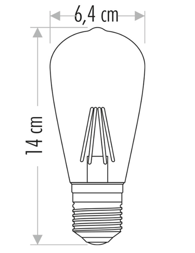 CATA CT 4350 4W Led Ampul 2700K Amber E27 Duy