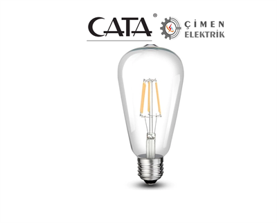 CATA CT 4353 8W Rustik Led Ampul 3200K Günışığı E27 Duy