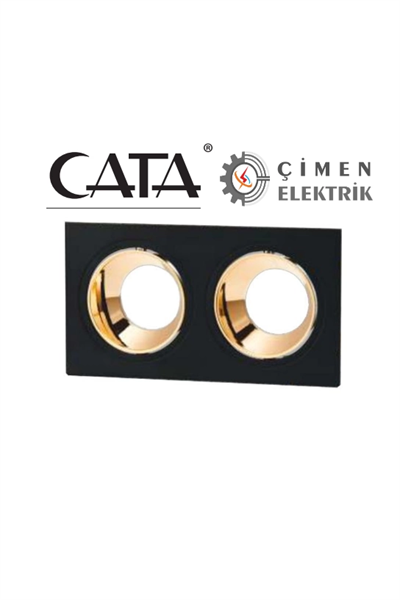 CATA CT 5056 Jaguar Siyah Bakır İkili Spot Kasası
