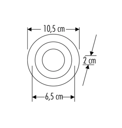 CATA CT 5150 7W 6400K Beyaz-Mavi Işık Okyanus Led Spot Armatür