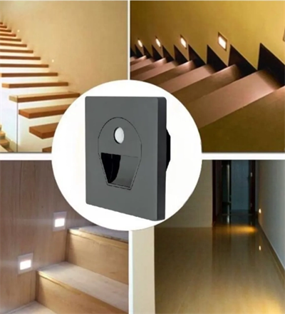 CATA CT 5170 1W Füme Kasa Sensörlü Koridor Aydınlatması 6400K Beyaz Işık