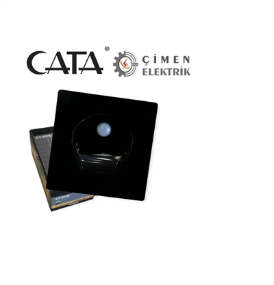 CATA CT 5170 1W Siyah Kasa Sensörlü Koridor Aydınlatması 3200K Gün Işığı