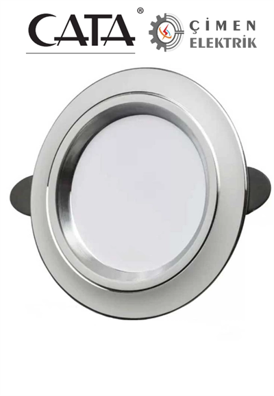 CATA CT 5257 Beyaz Kasa Zebra Led Spot 6W 3 Renkli