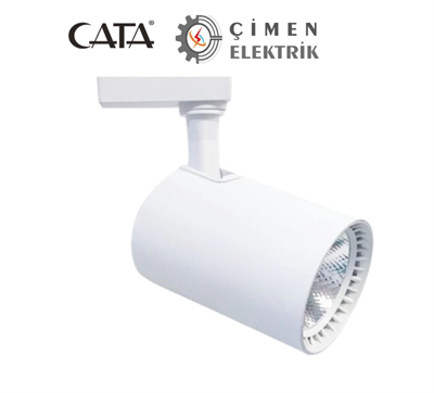 CATA CT 5333 Ledli Ray Spot 30W Beyaz Kasa 3200K Gün Işığı