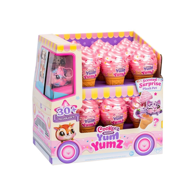 CKE07000 Cookeez Makery Yum Yumz Dondurma Tekli Paket Kokulu Peluş -1 Adet Fiyatıdır