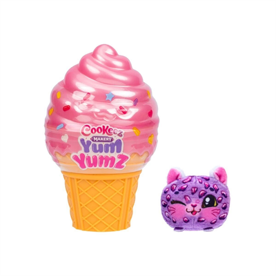CKE07000 Cookeez Makery Yum Yumz Dondurma Tekli Paket Kokulu Peluş -1 Adet Fiyatıdır