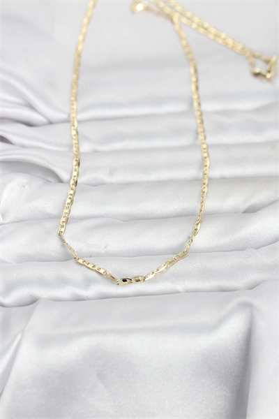 CM 14K Gold Renk Gemici Zincir Model 60 cm Kadın Kolye