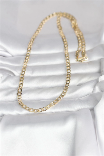 CM 14K Gold Renk Kalın Zincir Model 60 cm Kadın Kolye