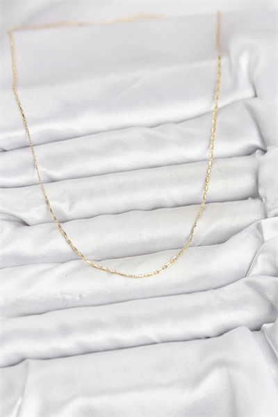 CM 14K Gold Renk Kesme Model 60 cm Kadın Kolye