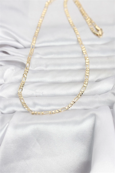 CM 14K Gold Renk Kuşgözü Zincir Model 60 cm Kadın Kolye