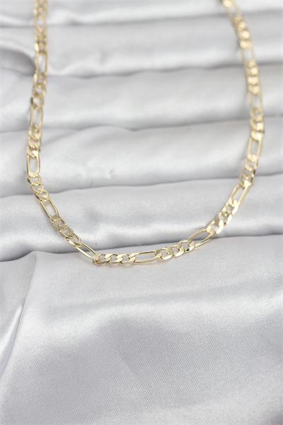 CM 14K Gold Renk Kuşgözü Zincir Model 60 cm Kadın Kolye